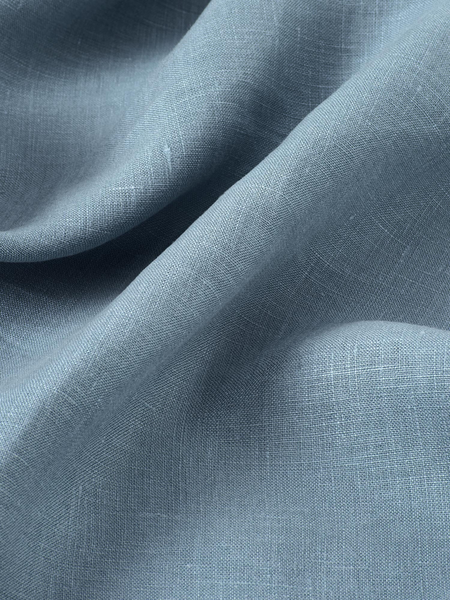Dusk Blue 100% Linen Flat Sheet