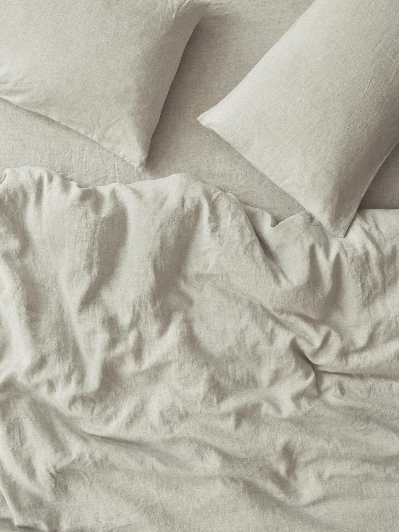 Oatmeal Linen Blend Duvet Cover