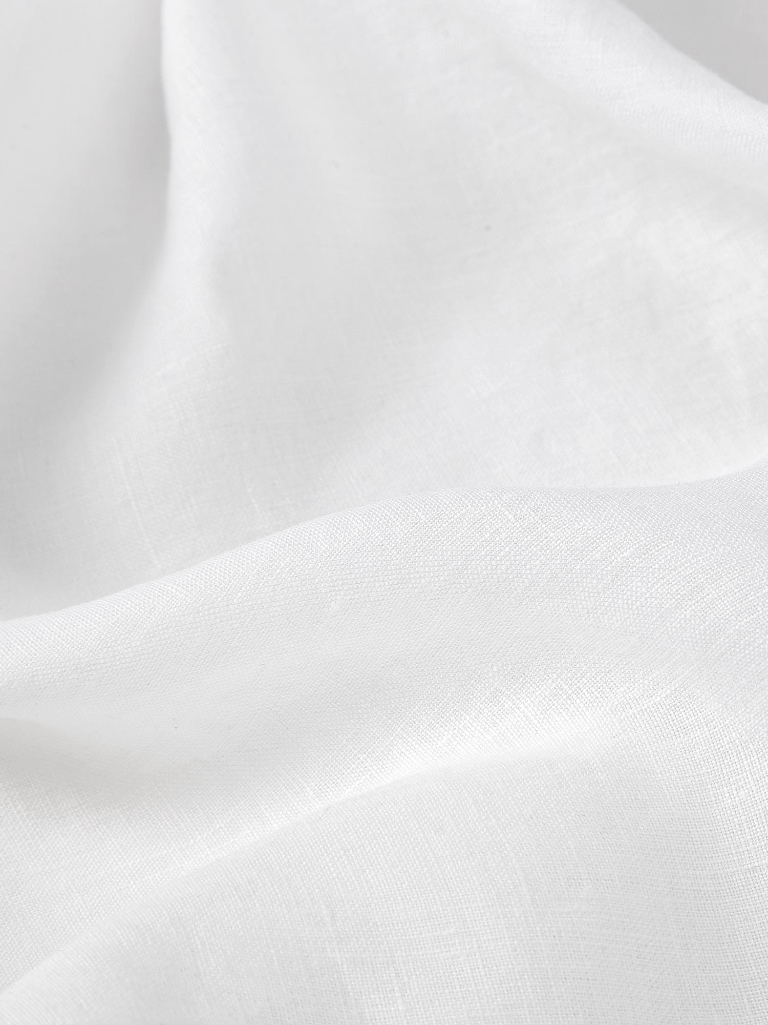 White 100% Linen Fitted Sheet