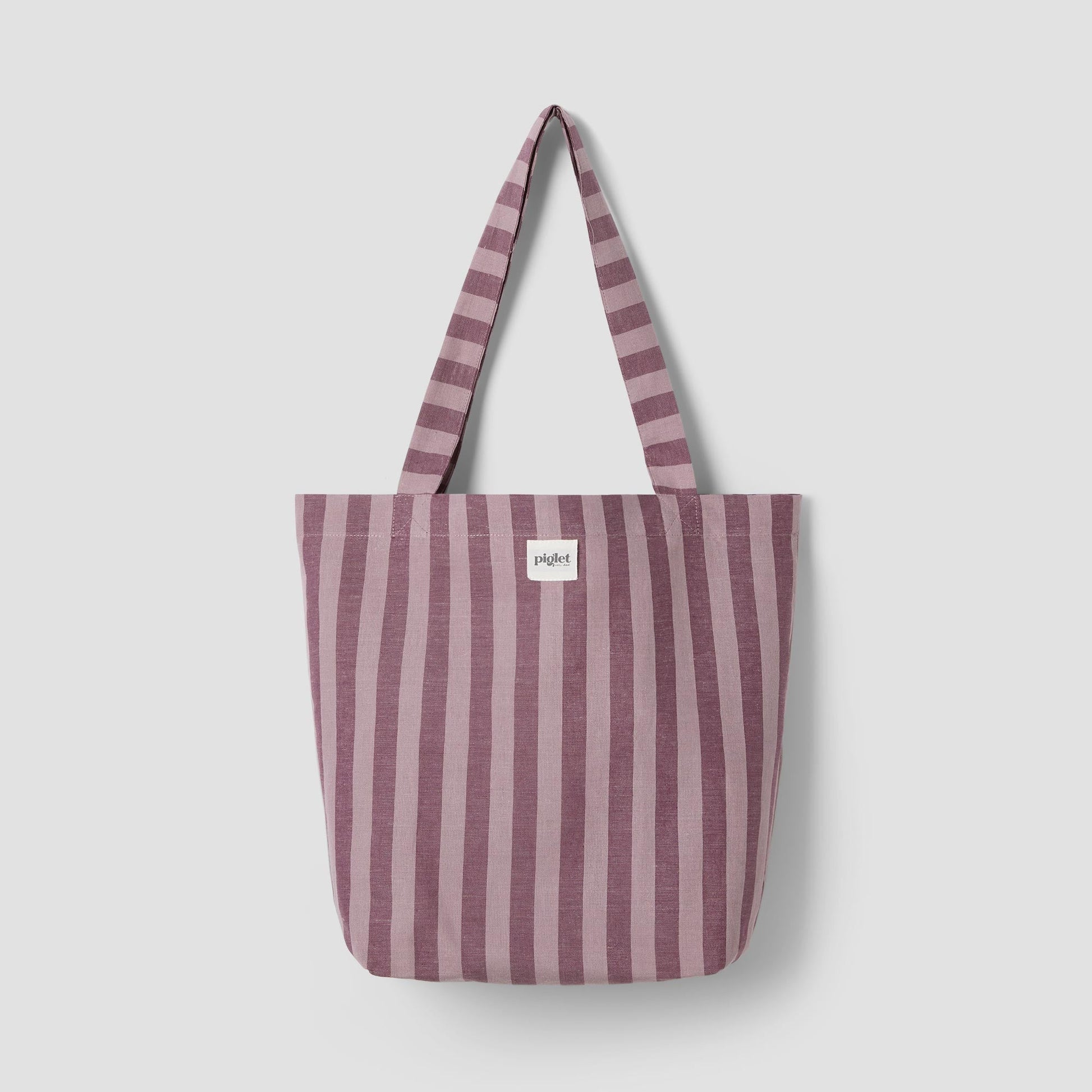 Plum Wine Pembroke Linen Blend Tote Bag