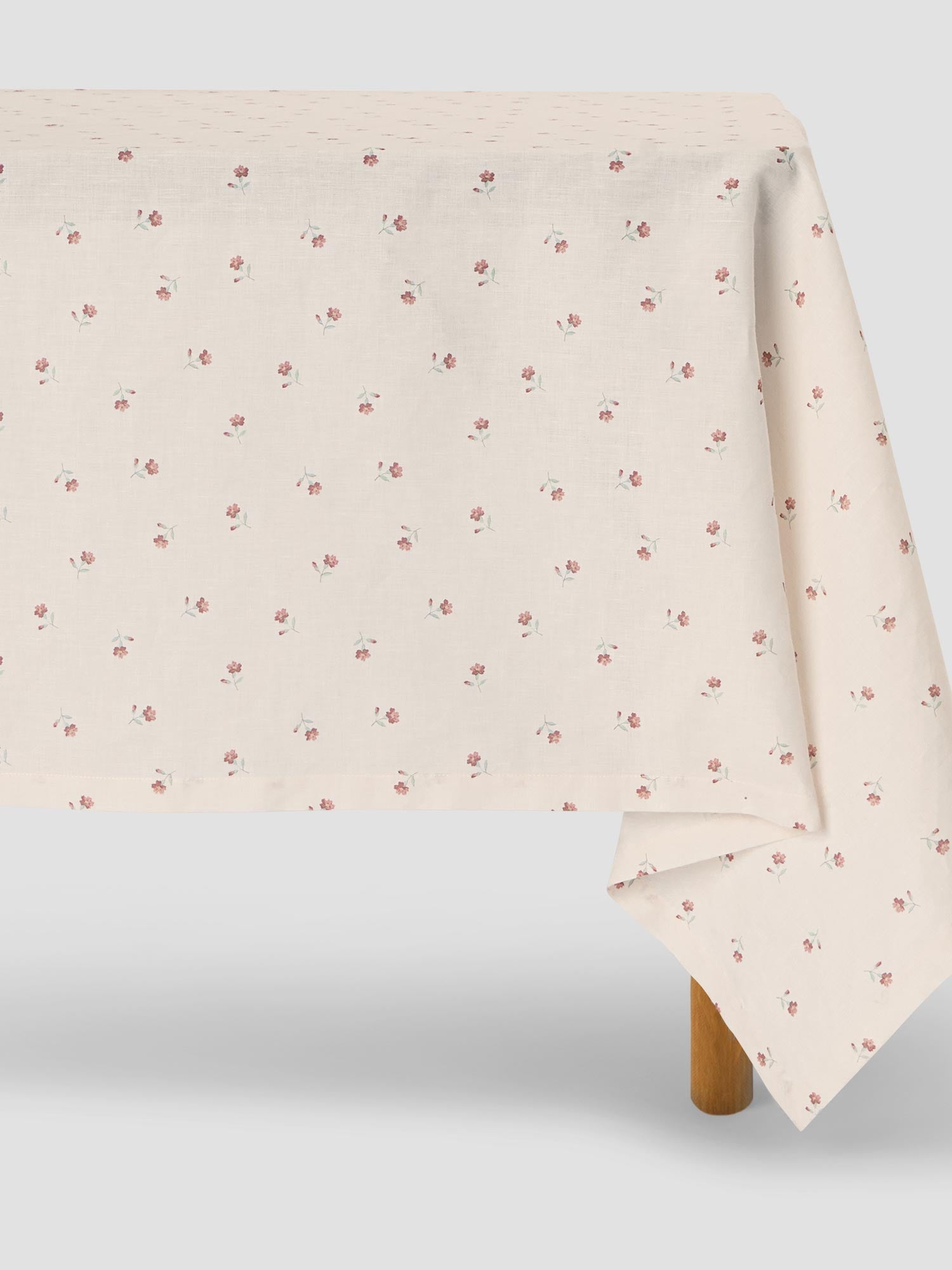 Pearl Posy Bud Linen Blend Tablecloth
