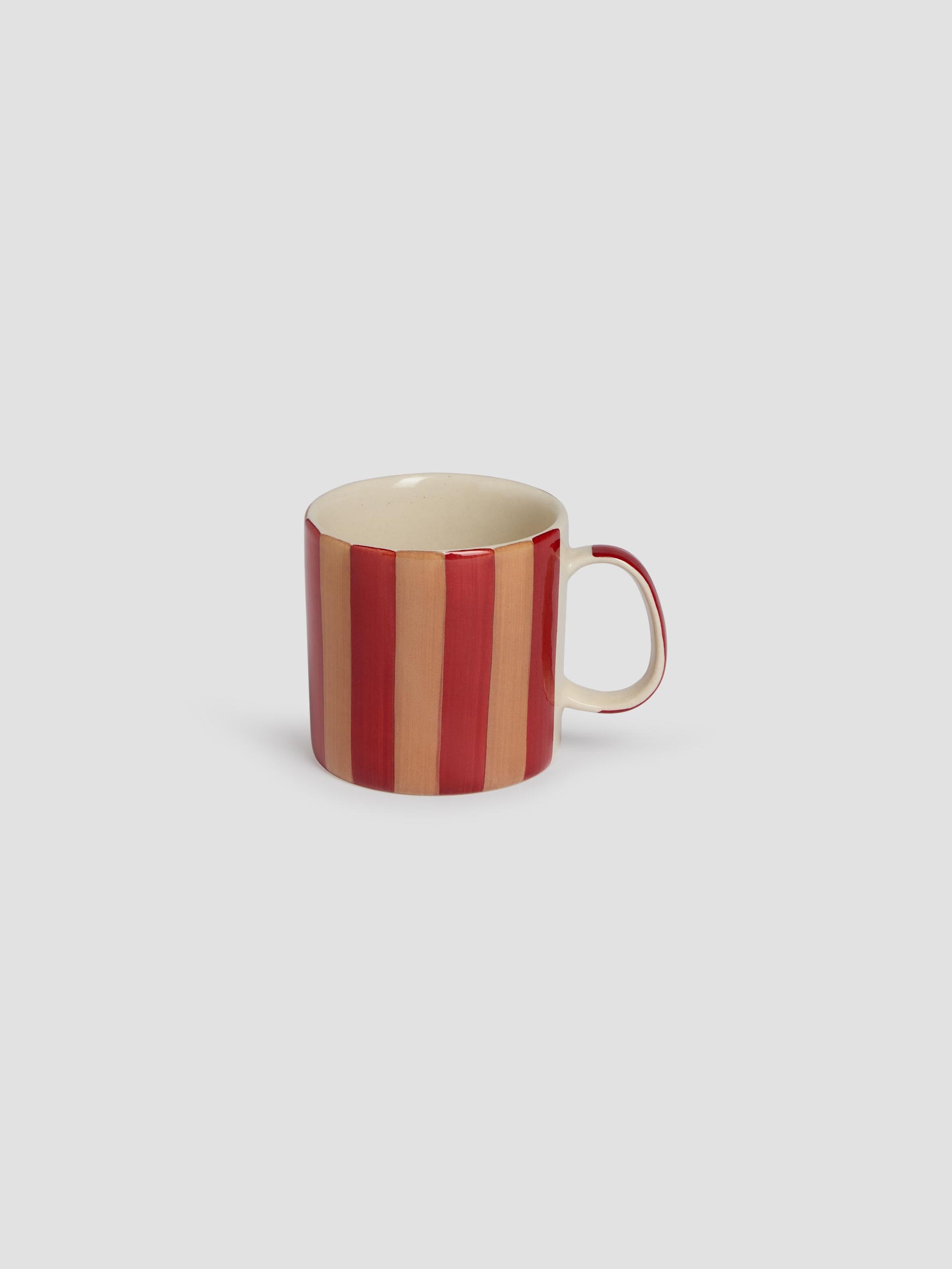 Sandstone Red Pembroke Stripe Ceramic Mug