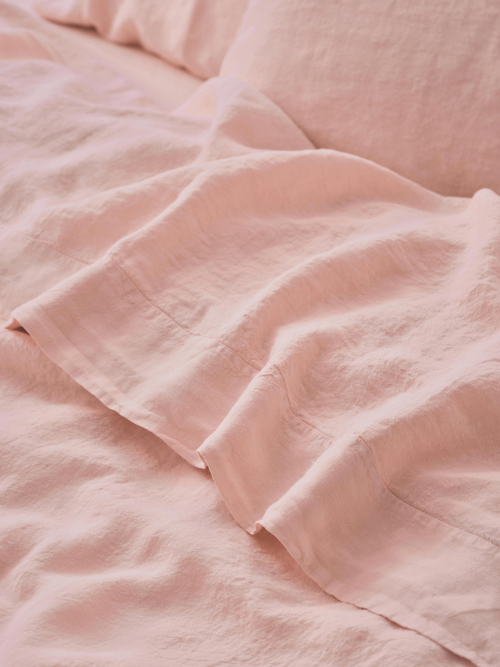 Rose 100% Linen Flat Sheet