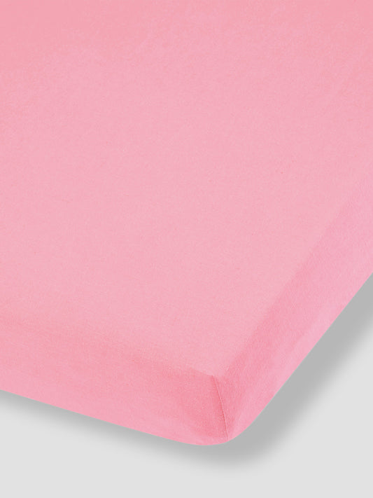 Pink Bloom Kids Linen Blend Fitted Sheet
