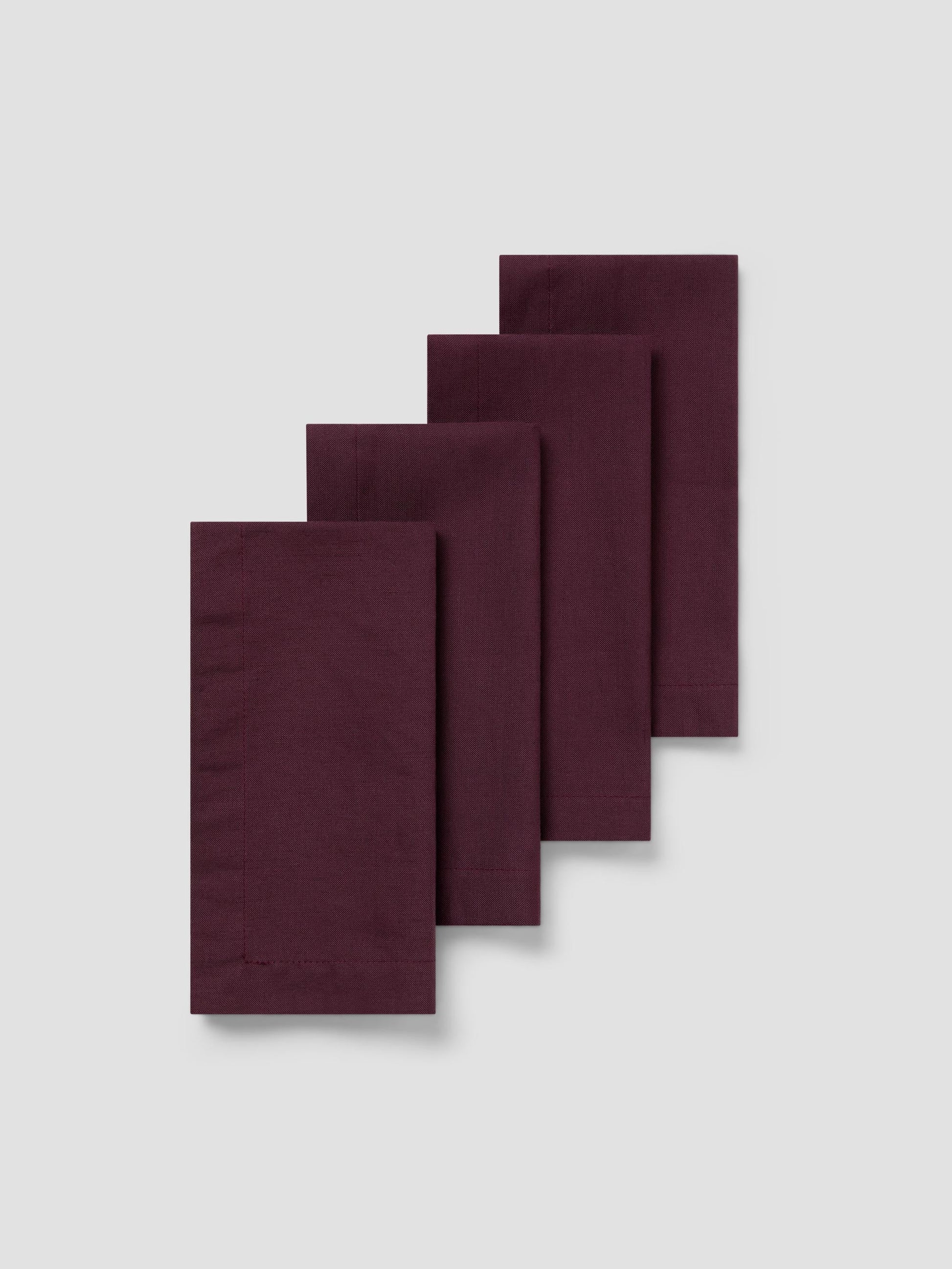 Berry Linen Blend Napkins Set of 4