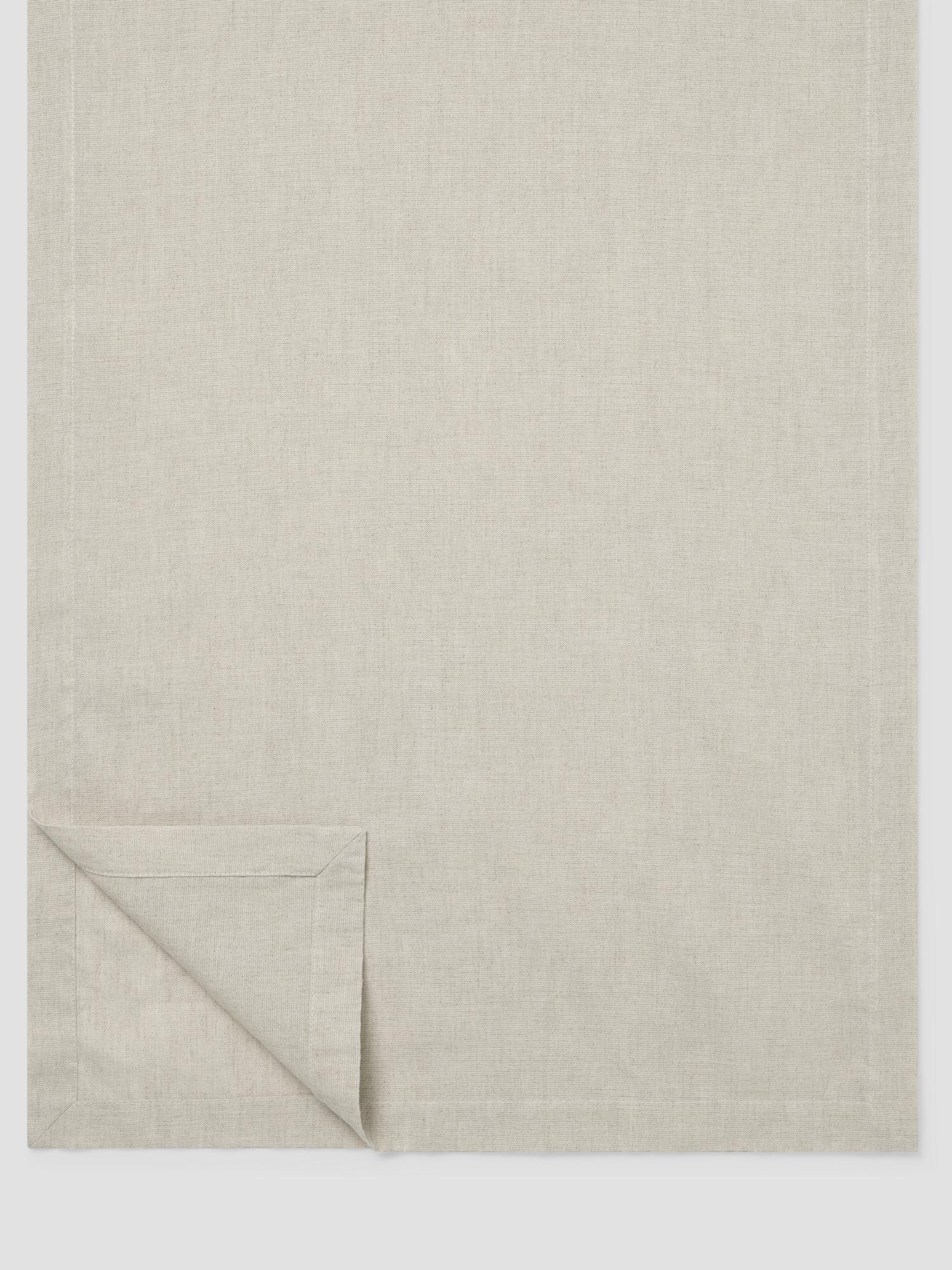 Oatmeal Linen Blend Table Runner