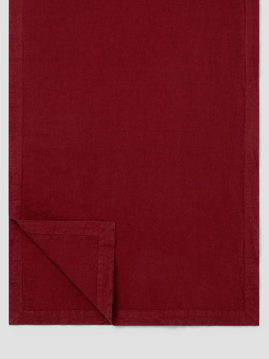 Rhubarb Linen Blend Table Runner