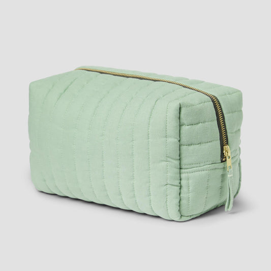 Sage Green 100% Linen Wash Bag