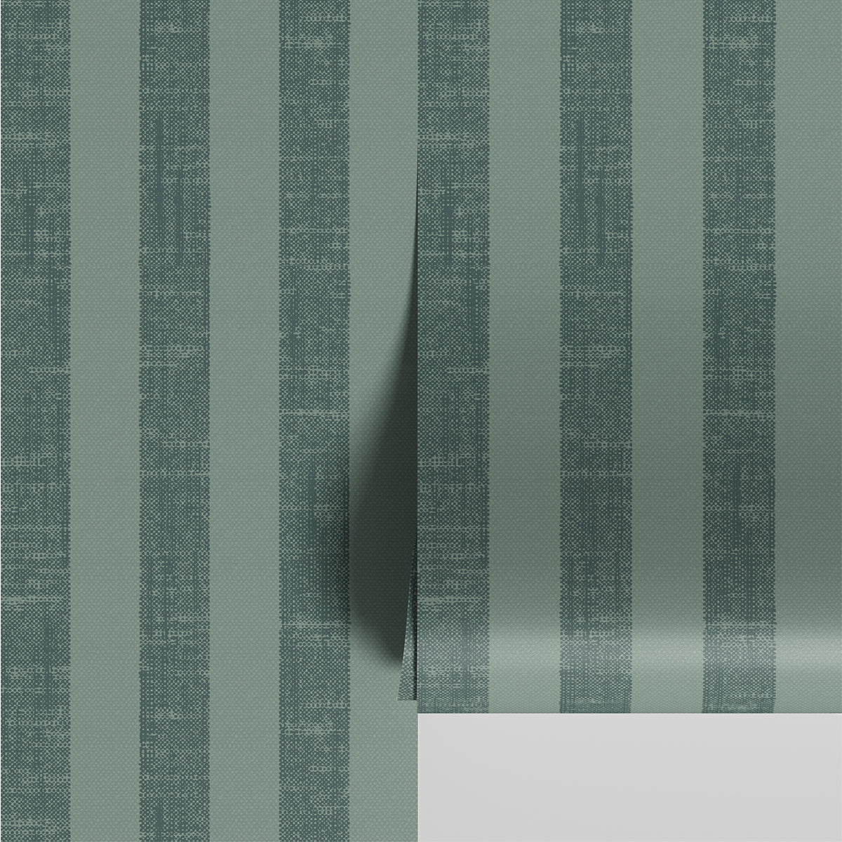 Pine Green Pembroke Stripe Wallpaper