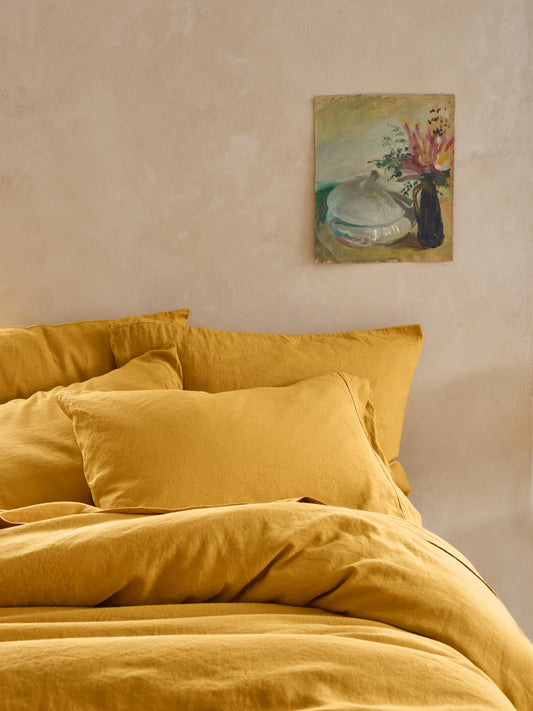 Honey Linen Blend Pillowcase (Pair)