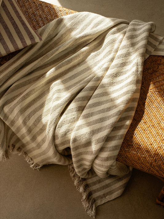 Honey Mustard Knit Throw