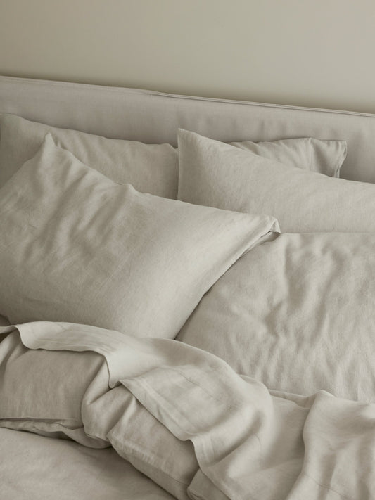 Oatmeal Linen Blend Pillowcases (Pair)