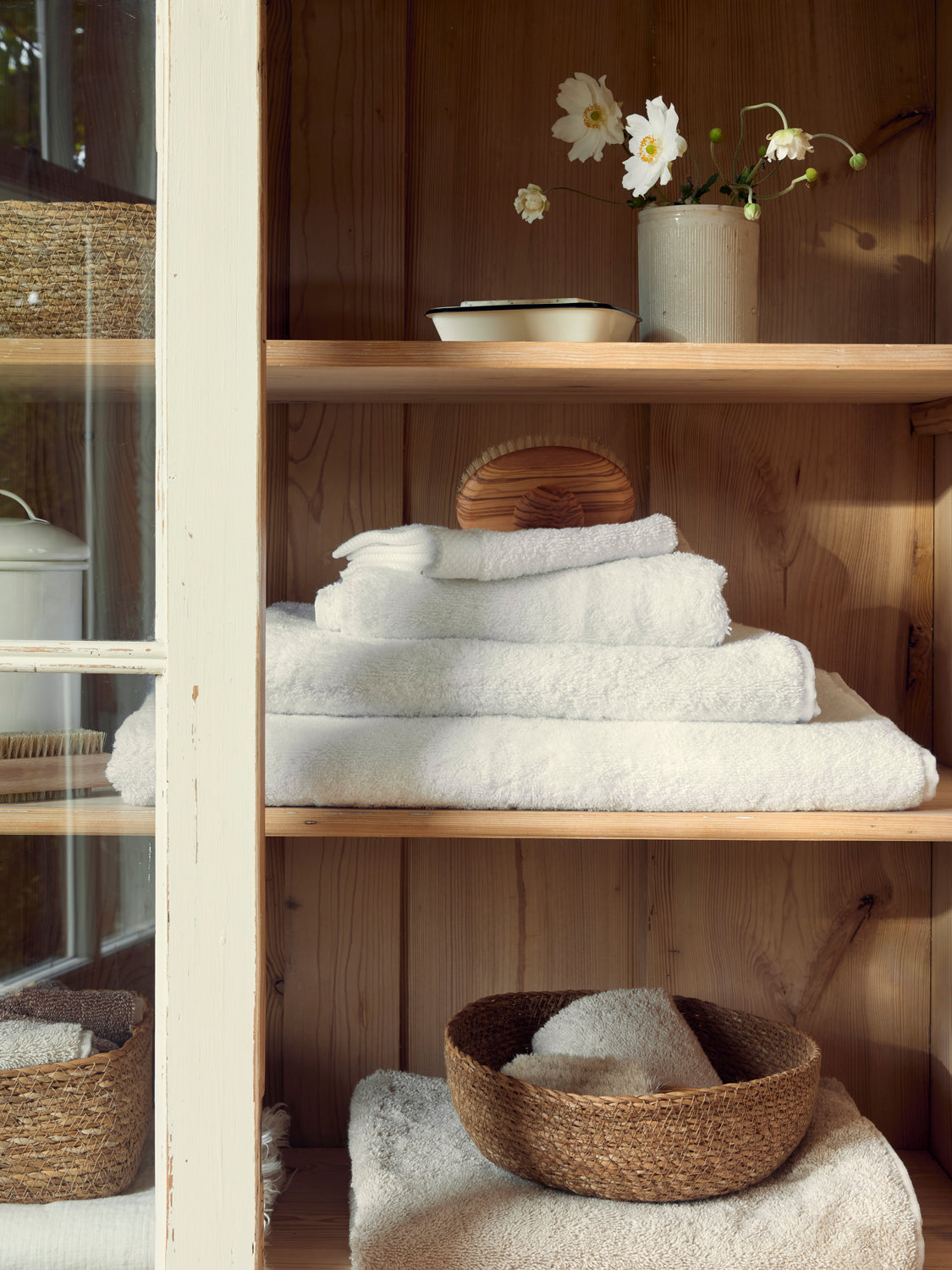 White Organic Cotton Towels