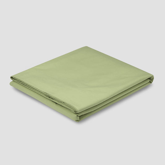 Pear Washed Cotton Percale Flat Sheet