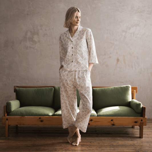 Spring Sprig Floral Cotton Trouser Set