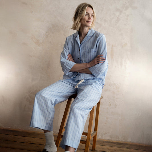 Favourite Stripe Cotton Trouser Set