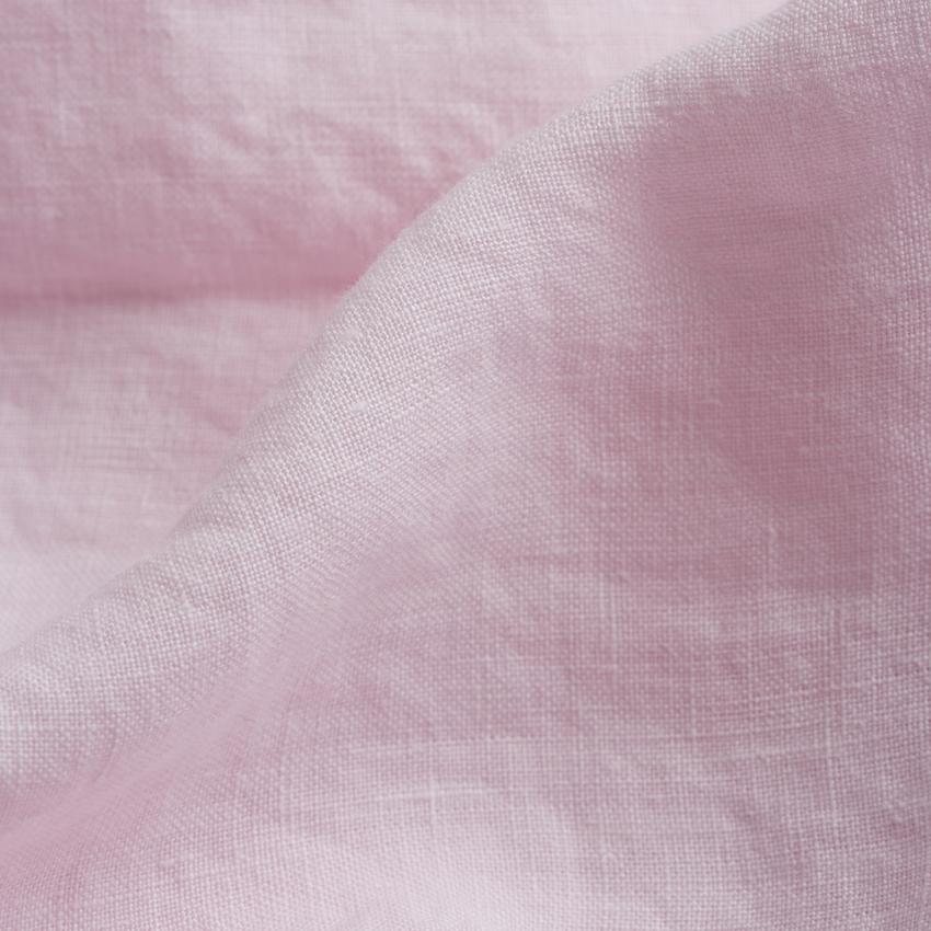 Blush Pink Linen Pillowcases - Piglet in Bed